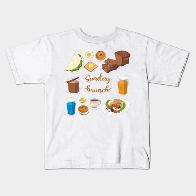 Sunday (Brunch) | Tick, Tick...Boom! Kids T-Shirt by myorangerock